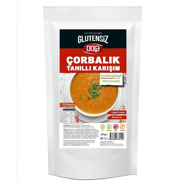 DOLA GLUTENSİZ ÇORBALIK TAHILLI KARIŞIM